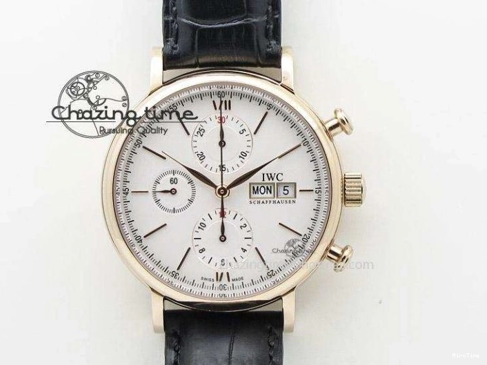 MIROTIME 0226 MARK XVIII IW327002 SS FKF 1:1 Best Edition White Dial On Black Leather Strap Affordable 7121